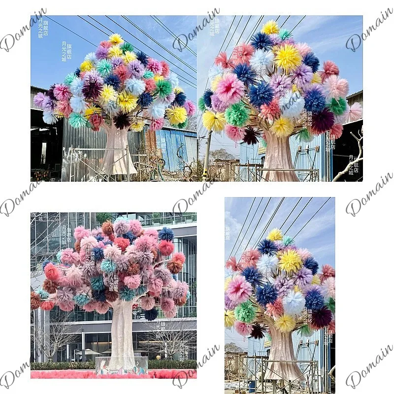 Badminton Photo - Vc Artificial Trees Decorated With Reeds
