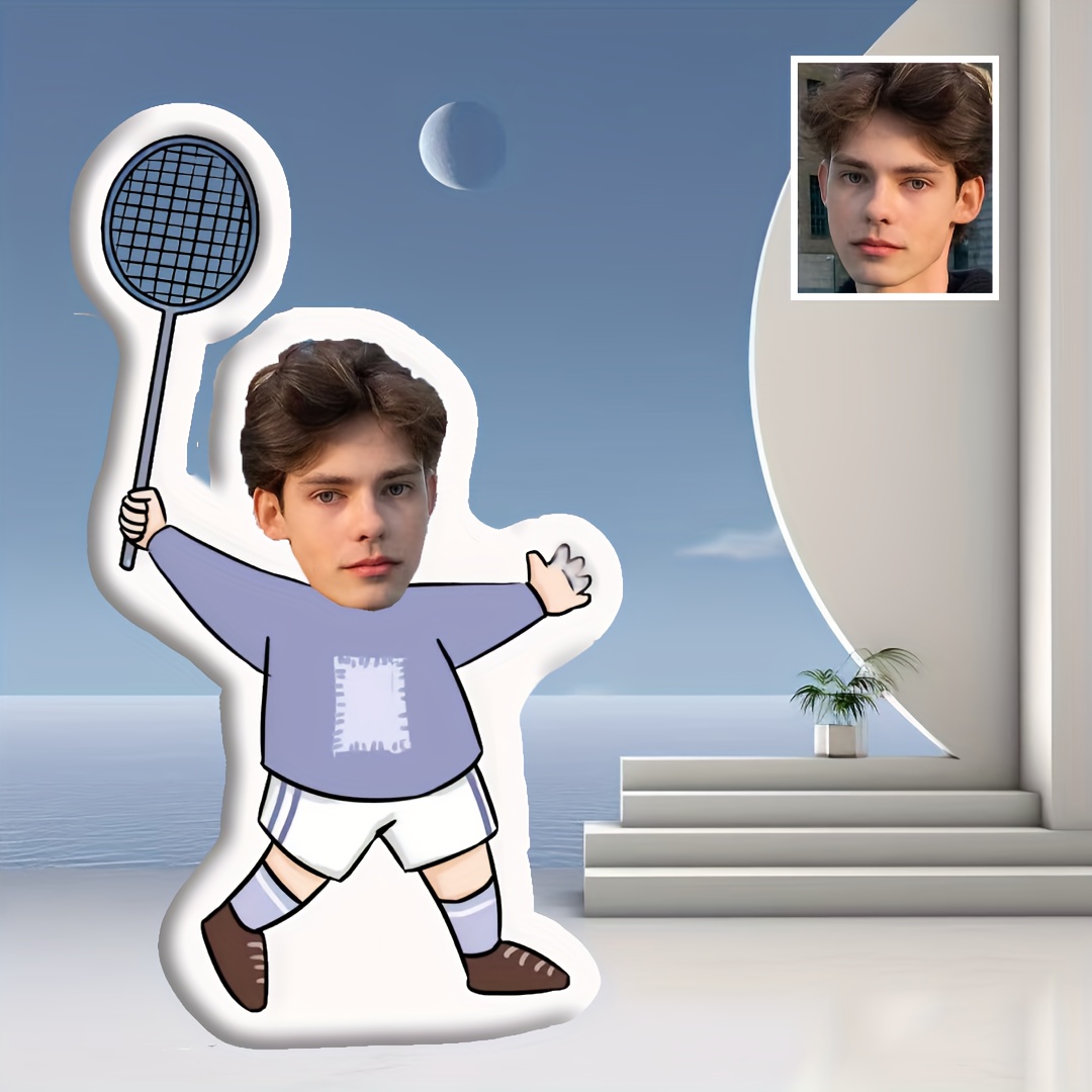 Badminton Photo - Unique Gift: a Personalized Custom Face