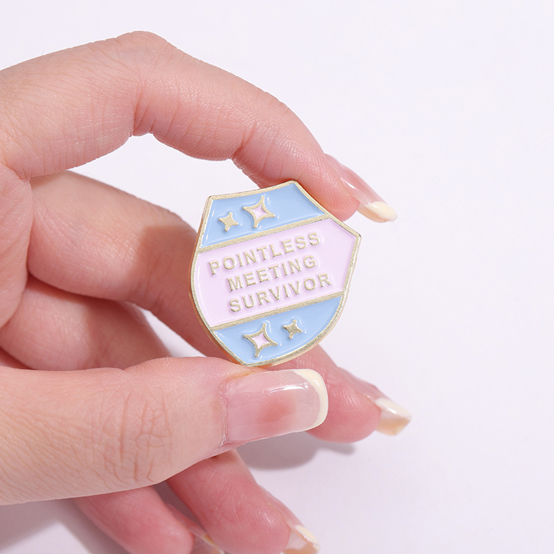 Badminton Meme - Pointless Meeting Survivor Enamel Pin Funny