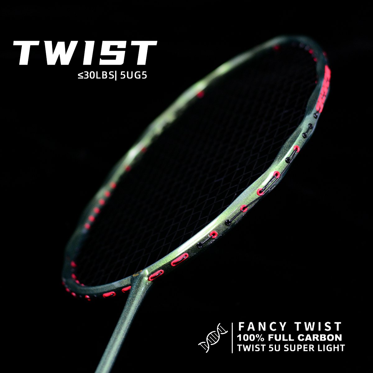 TWIST 100% Full Carbon Fiber B - Badminton Photo ulasan dan harga