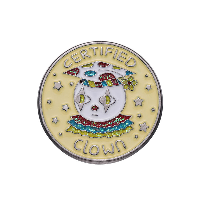 Funny Certified Clown Enamel P - Badminton Meme ulasan dan harga
