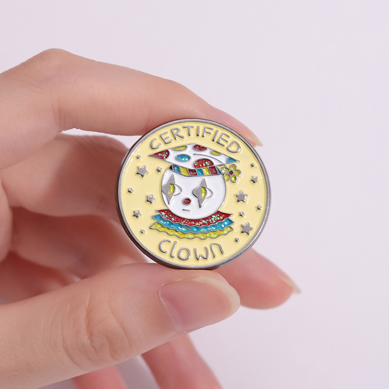Funny Certified Clown Enamel P - Badminton Meme ulasan dan harga