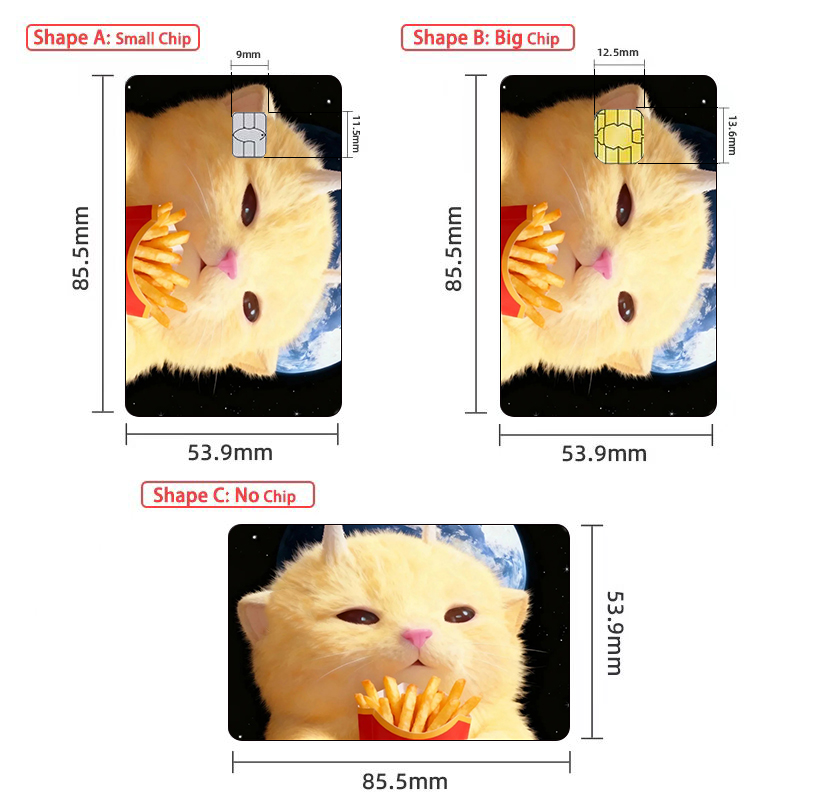 Cute Cat Meme Credit Card Skin - Badminton Meme ulasan dan harga