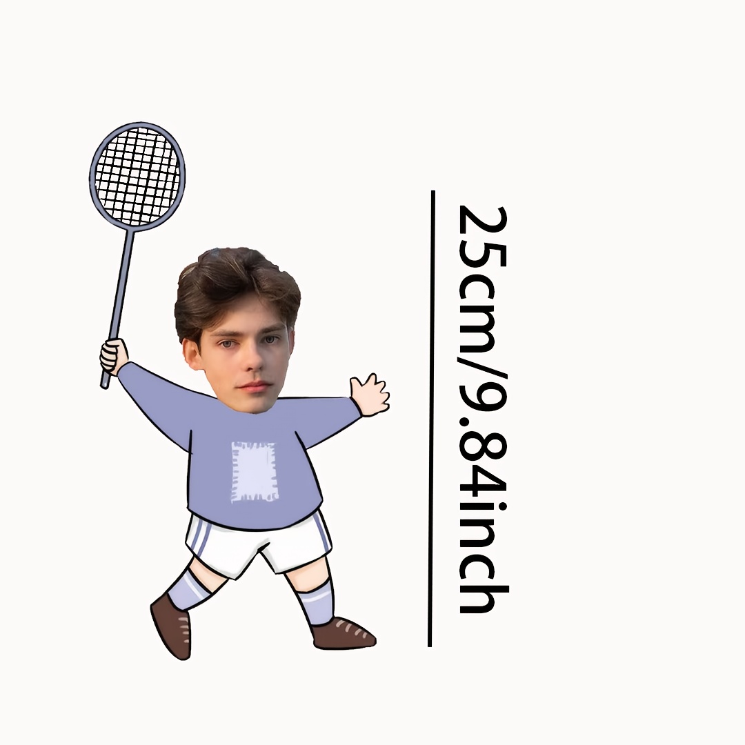 Unique Gift: a Personalized Cu - Badminton Photo ulasan dan harga