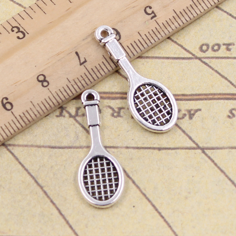 30pcs Charms Tennis Racket Bad - Badminton Photo ulasan dan harga